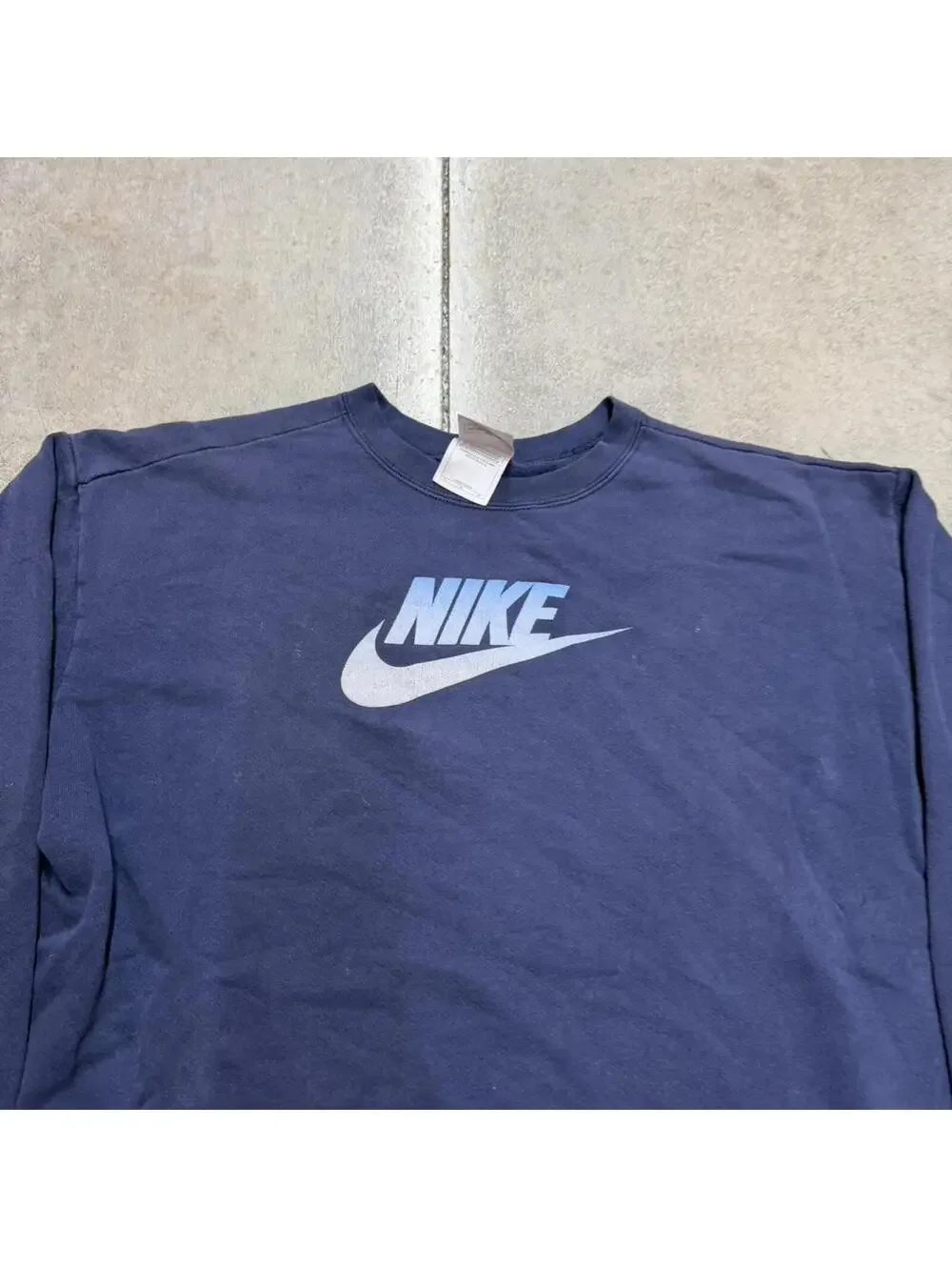 vintage nike navy big swoosh made in usa crewneck size xl